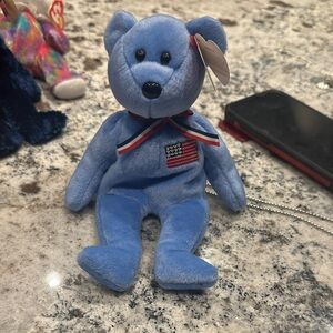 Blue Plush Bear Toy